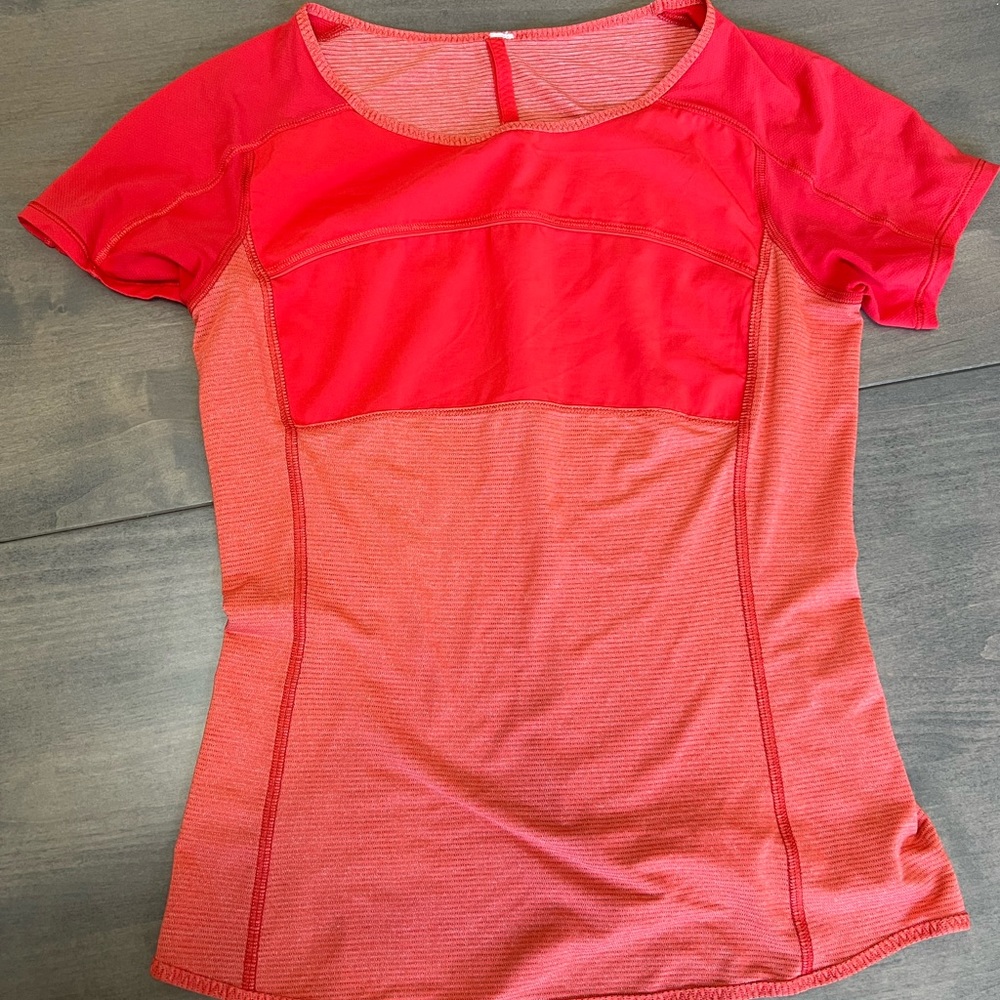 Orange lululemon top